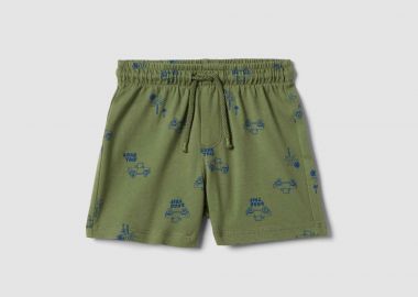 OVS βρεφική βερμούδα με all-over print και ελαστική μέση Regular Fit - 002656389 Πράσινο - OVS KIDS - 