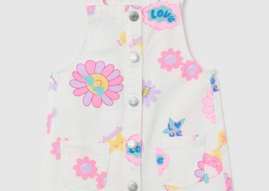 OVS βρεφική denim σαλοπέτα με all-over print - 002190054 Εκρού - OVS KIDS - 