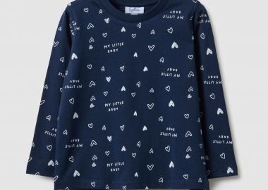 OVS βρεφική μπλούζα με all-over print Regular Fit - 002553209 Μπλε Σκούρο - OVS KIDS - 