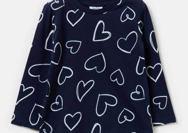 OVS βρεφική μπλούζα με καρδίες - 002079092 - OVS KIDS - 