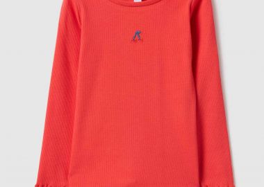 OVS βρεφική μπλούζα με print Regular Fit - 002553088 Κόκκινο - OVS KIDS - 