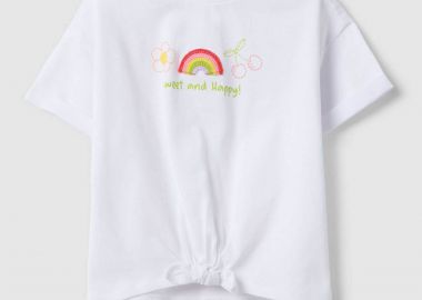OVS βρεφική μπλούζα με print Regular Fit - 002649443 Λευκό - OVS KIDS - 