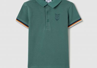 OVS βρεφική μπλούζα πόλο με puppy print - 002199491 Πράσινο - OVS KIDS - 