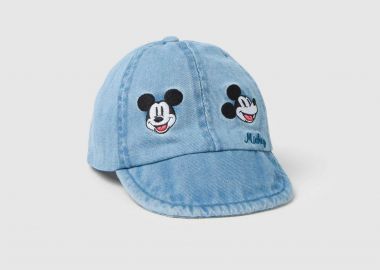OVS βρεφικό καπέλο με κέντημα Mickey Mouse - 002268388 Denim Blue Ανοιχτό - OVS KIDS - 