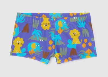 OVS βρεφικό μαγιό trunk για αγόρια με πολύχρωμο tropical animal print - 002199191 Μοβ - OVS KIDS - 