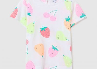 OVS βρεφικό T-shirt με all-over print - 002268772 Λευκό - OVS KIDS - 