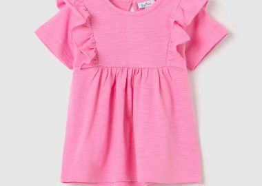 OVS βρεφικό T-shirt με βολάν - 002268786 Ροζ - OVS KIDS - 