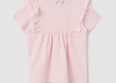 OVS βρεφικό T-shirt με βολάν - 002269976 Ροζ - OVS KIDS - 