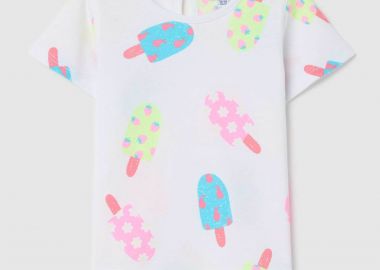 OVS βρεφικό T-shirt με ice cream print - 002268768 Λευκό - OVS KIDS - 