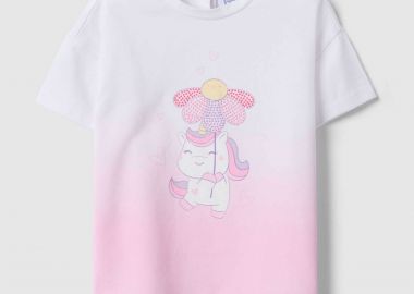 OVS βρεφικό T-shirt με print Regular Fit - 002576651 Λευκό - OVS KIDS - 