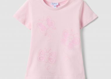 OVS βρεφικό T-shirt με print Regular Fit - 002617141 Ροζ - OVS KIDS - 