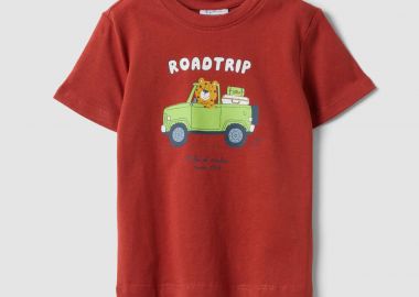 OVS βρεφικό T-shirt με print Regular Fit - 002656480 Κόκκινο - OVS KIDS - 