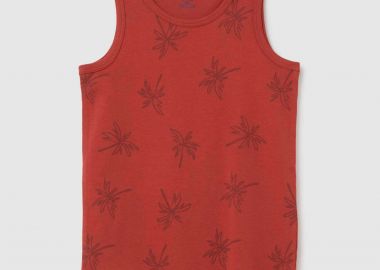 OVS παιδική αμάνικη μπλούζα με all-over print Regular Fit - 002366927 Κόκκινο - OVS KIDS - 