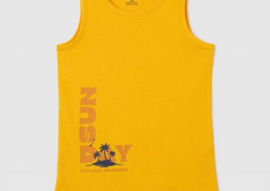 OVS παιδική αμάνικη μπλούζα με print Regular Fit - 002358901 Κίτρινο - OVS KIDS - 