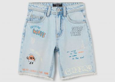 OVS παιδική denim βερμούδα Regular Fit - 002262576 Denim Blue Ανοιχτό - OVS KIDS - 