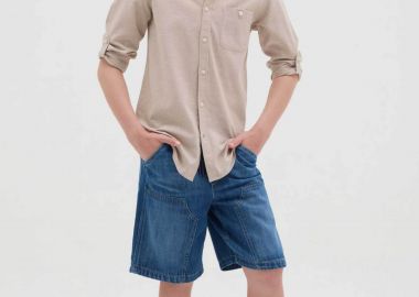 OVS παιδική denim βερμούδα Regular Fit - 002311994 Denim Blue - OVS KIDS - 