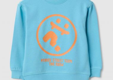 OVS παιδική μπλούζα φούτερ με print Oversized Fit - 002573729 Μπλε - OVS KIDS - 