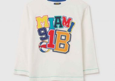 OVS παιδική μπλούζα με print Regular Fit - 002182768 Λευκό - OVS KIDS - 