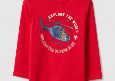 OVS παιδική μπλούζα με print Regular Fit - 002518798 Κόκκινο - OVS KIDS - 