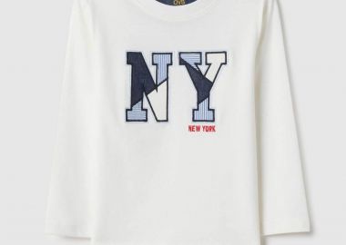 OVS παιδική μπλούζα με print Regular Fit - 002519544 Λευκό - OVS KIDS - 