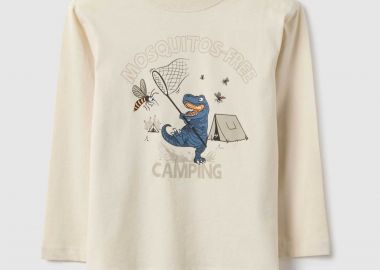 OVS παιδική μπλούζα με print Regular Fit - 002554732 Μπεζ - OVS KIDS - 