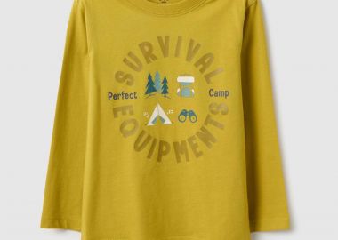 OVS παιδική μπλούζα με print Regular Fit - 002554750 Μουσταρδί - OVS KIDS - 