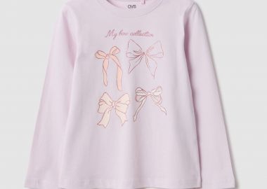 OVS παιδική μπλούζα με print Regular Fit - 002558259 Βιολετί - OVS KIDS - 