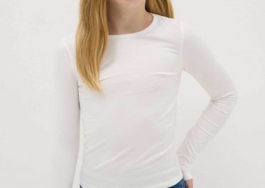 OVS παιδική μπλούζα μονόχρωμη Slim Fit - 002518452 Λευκό - OVS KIDS - 
