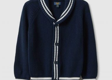 OVS παιδική πλεκτή ζακέτα με contrast ρίγες Regular Fit - 002519568 Μπλε Σκούρο - OVS KIDS - 