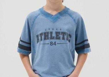OVS παιδικό αθλητικό T-shirt με lettering print Regular Fit - 002574130 Μπλε - OVS KIDS - 