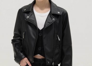 OVS παιδικό biker jacket με faux δέρμα - 002557013 Μαύρο - OVS KIDS - 