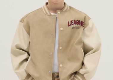OVS παιδικό bomber jacket με τσέπες και ribbed τελειώματα - 002517329 Μπεζ - OVS KIDS - 