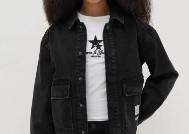 OVS παιδικό denim μπουφάν Regular Fit - 002557008 Μαύρο - OVS KIDS - 