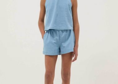OVS παιδικό denim σορτς με ελαστική μέση Regular Fit - 002681336 Γαλάζιο - OVS KIDS - 
