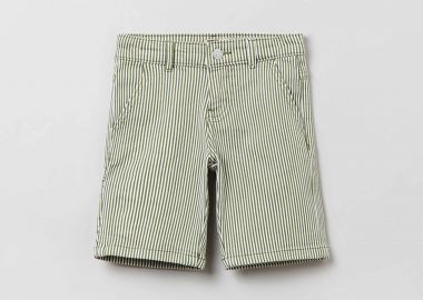 OVS παιδικό denim σορτς με ριγέ σχέδιο και τσέπες - 001769729 Πράσινο - OVS KIDS - 