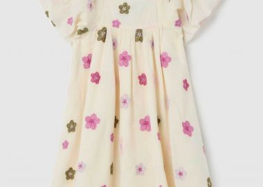 OVS παιδικό φόρεμα με floral print - 002264747 Κρέμ - OVS KIDS - 