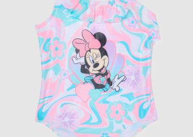 OVS παιδικό μαγιό ολόσωμο με Disney Minnie Mouse print λεπτομέρειες με βολάν - 002199912 Ροζ - OVS KIDS - 