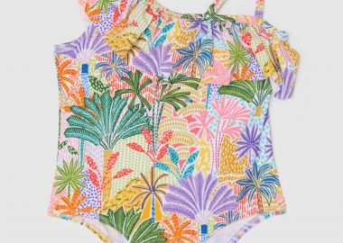 OVS παιδικό μαγιό ολόσωμο με floral print - 002199918 Λιλά - OVS KIDS - 