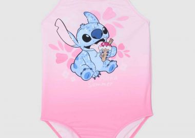 OVS παιδικό μαγιό ολόσωμο με Lilo & Stitch print - 002616968 Ροζ - OVS KIDS - 