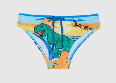 OVS παιδικό μαγιό σλιπ για αγόρια με dinosaur print - 002272938 Γαλάζιο - OVS KIDS - 