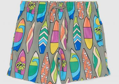 OVS παιδικό μαγιό σορτς για αγόρια με surf print - 002274059 Πράσινο Σκούρο - OVS KIDS - 