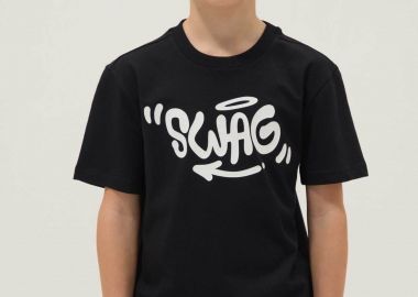 OVS παιδικό T-shirt με lettering print Regular Fit - 002681701 Μαύρο - OVS KIDS - 