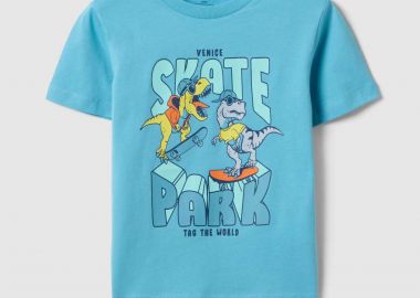 OVS παιδικό T-shirt με print Οversized Fit - 002573659 Μπλε - OVS KIDS - 