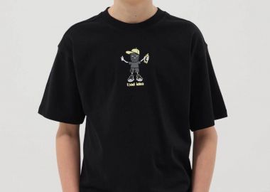 OVS παιδικό T-shirt με print Oversized Fit - 002574110 Μαύρο - OVS KIDS - 