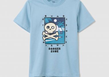 OVS παιδικό T-shirt με print Regular Fit - 002269089 Μπλε - OVS KIDS - 