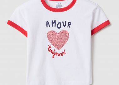 OVS παιδικό T-shirt με print Regular Fit - 002554217 Λευκό - OVS KIDS - 
