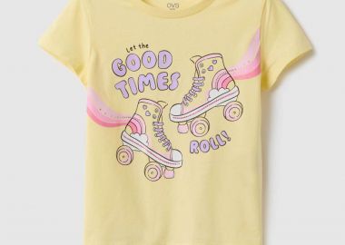 OVS παιδικό T-shirt με print Regular Fit - 002575740 Κίτρινο - OVS KIDS - 