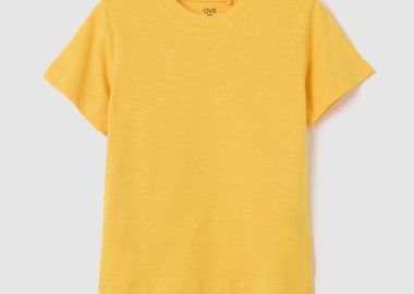 OVS παιδικό T-shirt μονόχρωμο Regular Fit - 002262597 Κίτρινο - OVS KIDS - 