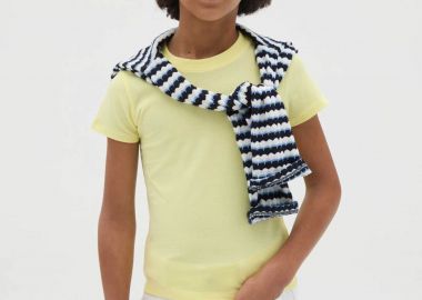 OVS παιδικό T-shirt μονόχρωμο Regular Fit - 002362500 Κίτρινο - OVS KIDS - 