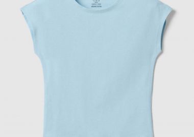OVS παιδικό T-shirt μονόχρωμο Slim Fit - 002615339 Γαλάζιο - OVS KIDS - 